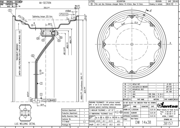 14X38 DW ΖΑΝΤΑ ΔΙΑΙΡΟΥΜΕΝΗ ΔΥΟ ΤΕΜΑΧΙΩΝ ΄΄ΤΕΛΙΚΗ ΤΙΜΗ ΜΕ Φ.Π.Α.΄΄ - Image 3