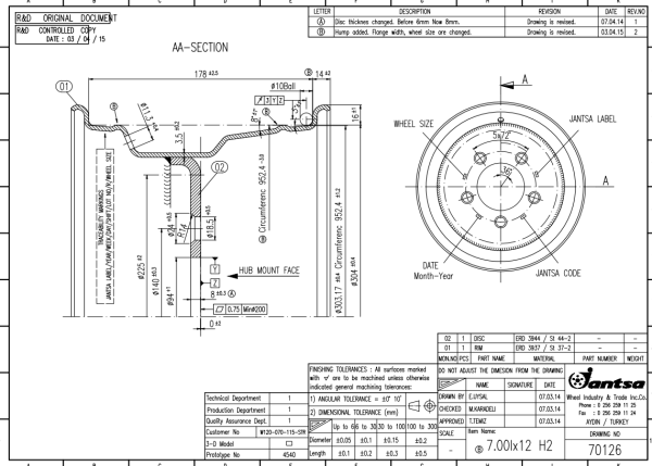 700X12 ΖΑΝΤΑ FIX 90.4x140 5H Φ18.5 ΄΄ΤΕΛΙΚΗ ΤΙΜΗ ΜΕ Φ.Π.Α.΄΄ - Image 3